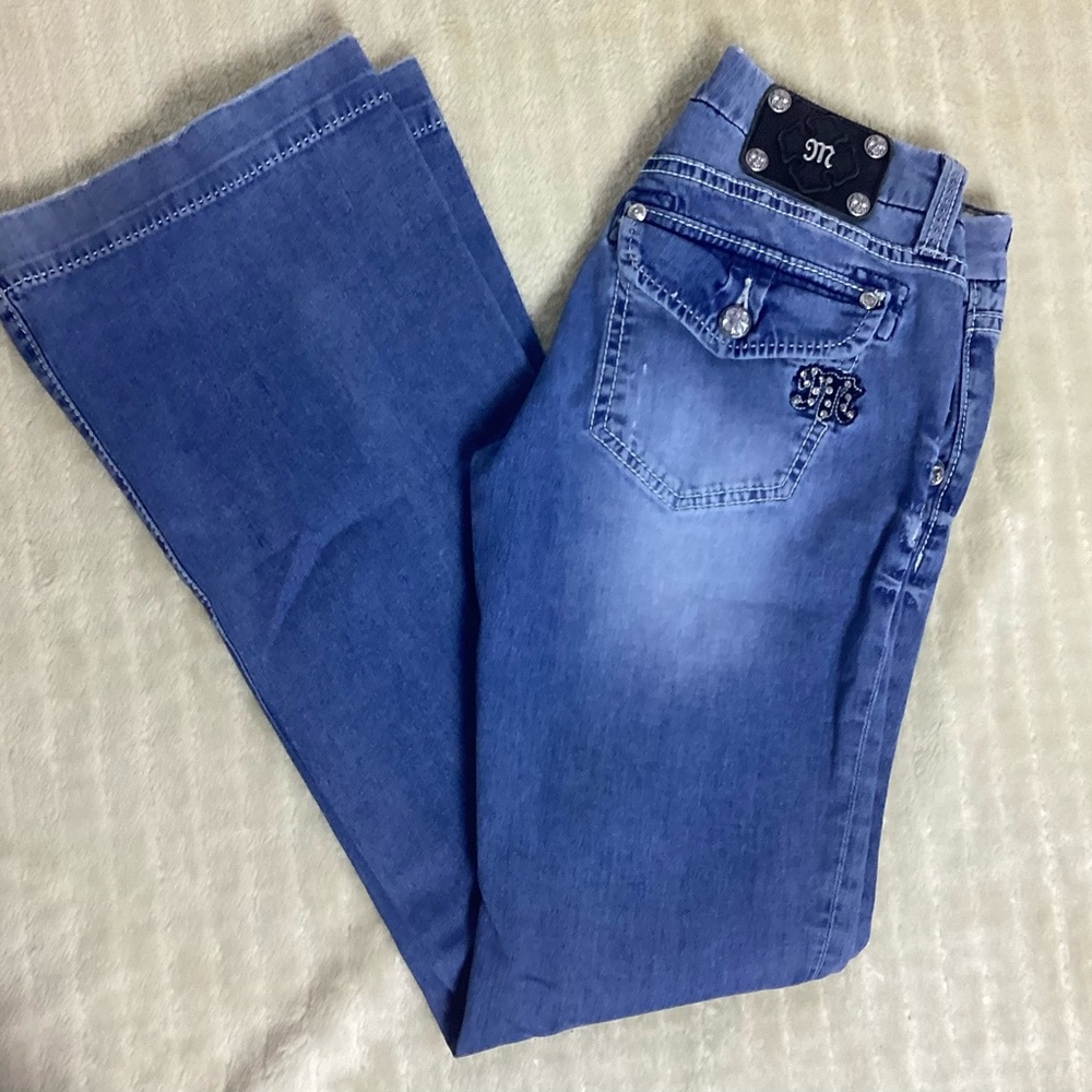 MISS ME WIDE LEG WOMEN’S JEANS - Picture 14 of 15